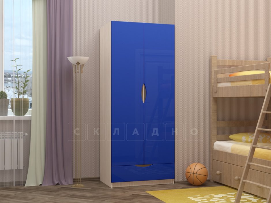 Шкаф двухстворчатый Jules Verne белый