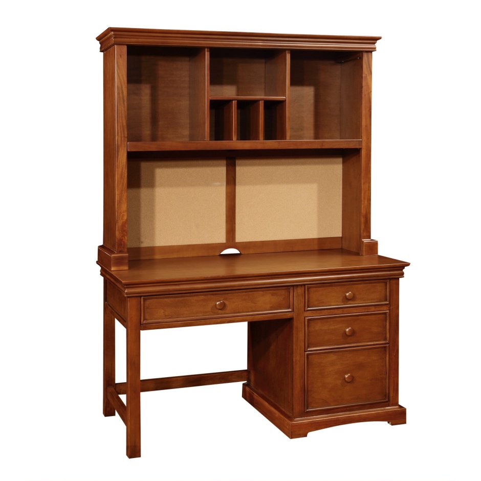 Письменный стол с надстройкой из массива дерева