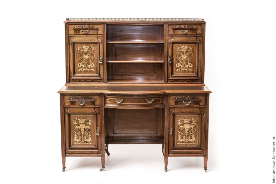 Двухтумбовый письменный стол 20 век