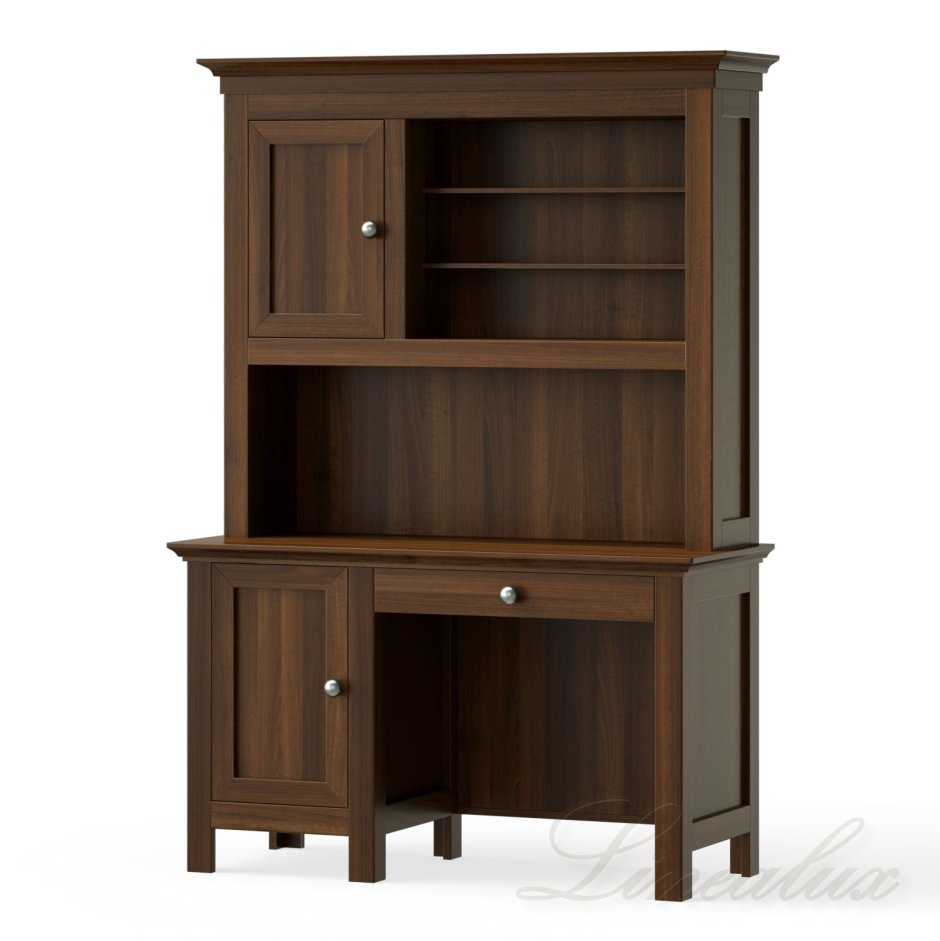 Письменный стол с надстройкой из массива дерева