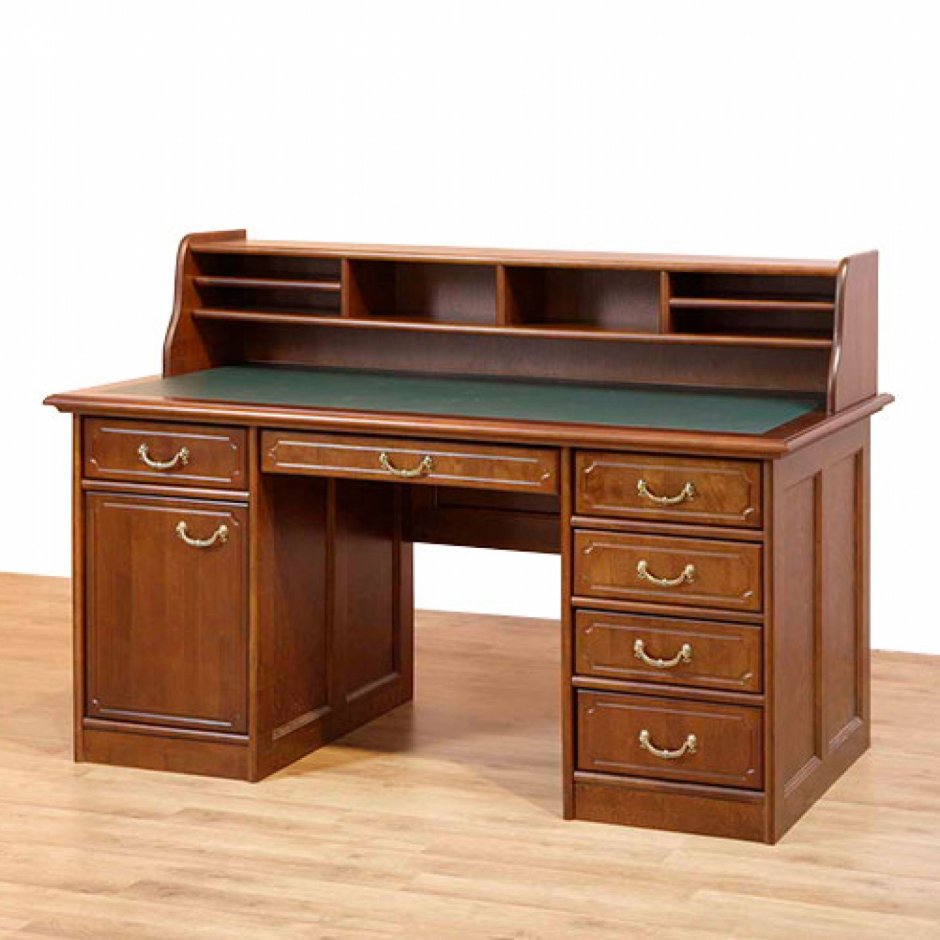 Письменный стол с надстройкой из массива дерева