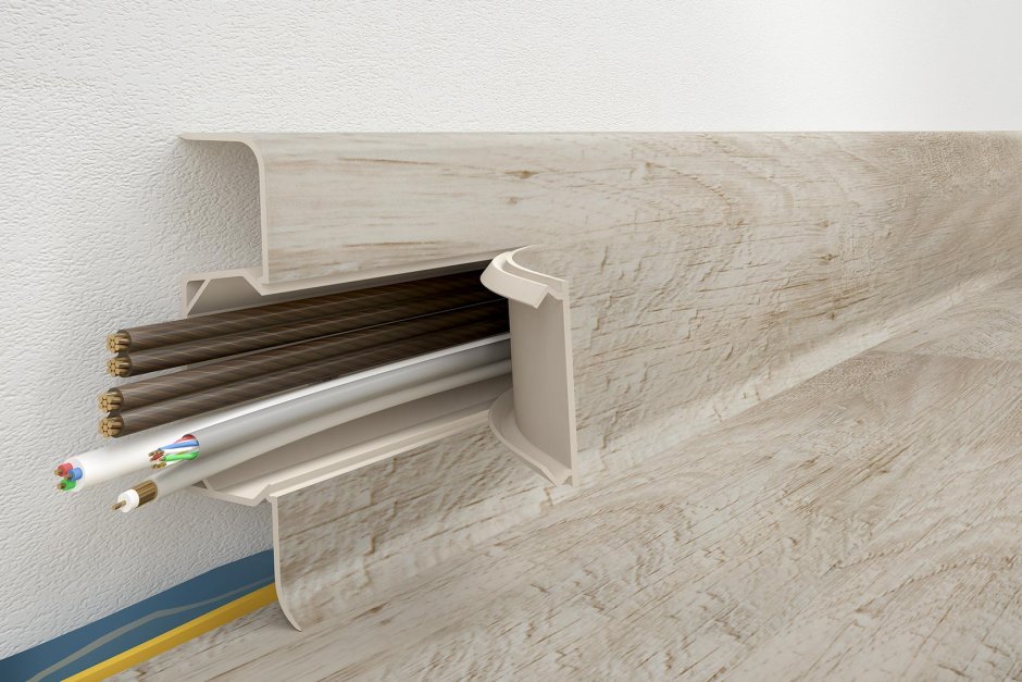 Плинтус пластиковый Quadro 301