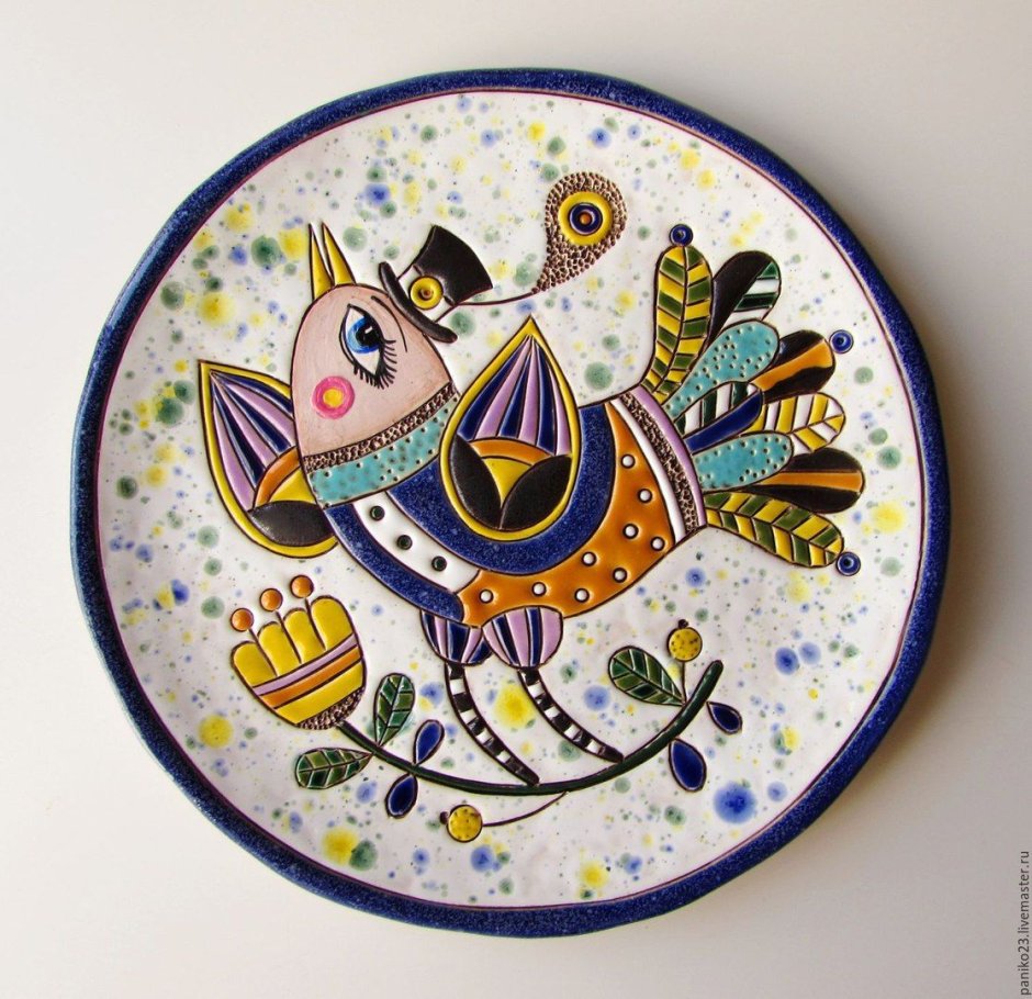 Тарелки керамические расписные
