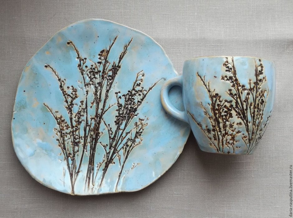 Кружки керамикас отисками