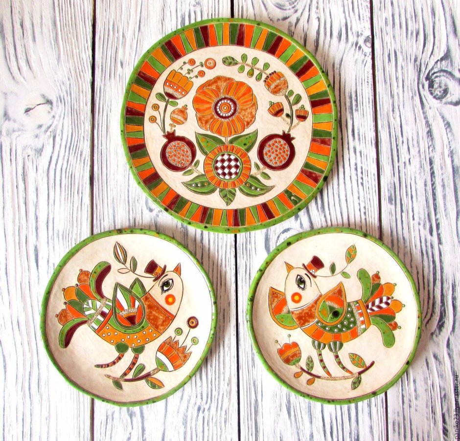 Керамические тарелки на стену