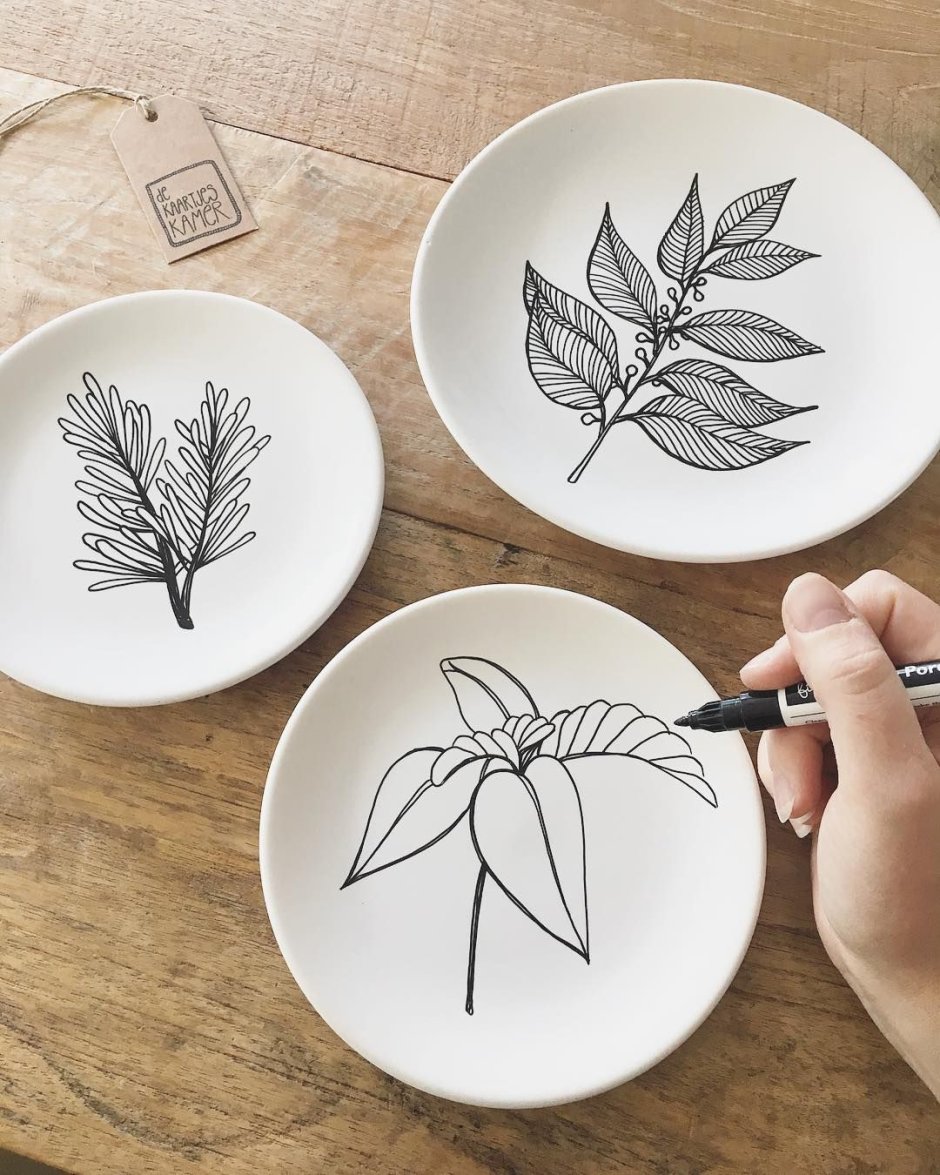 Рисование на тарелках