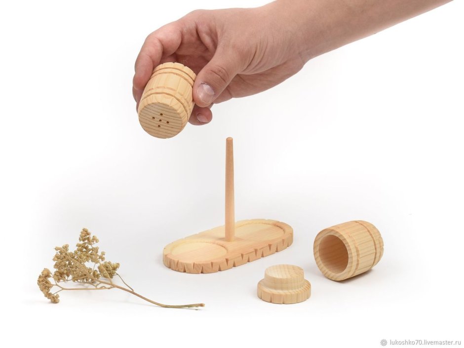 Сольница и перечница деревянные