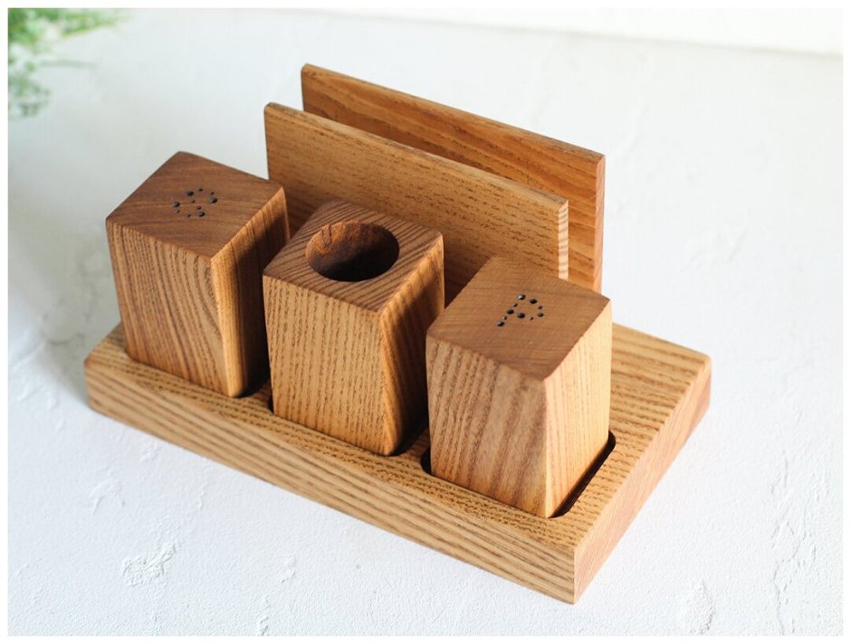 Солонка деревянная