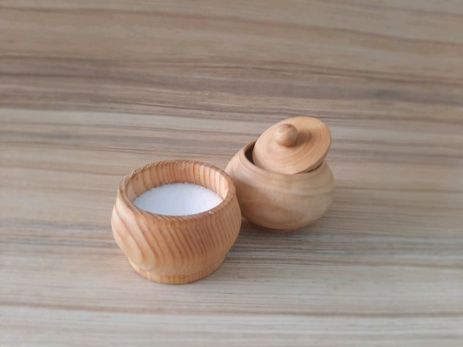 Солонка для соли деревянная