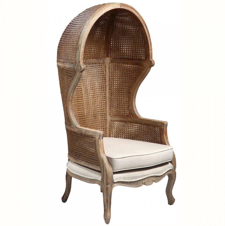 Кресло ротанговое с высокой спинкой