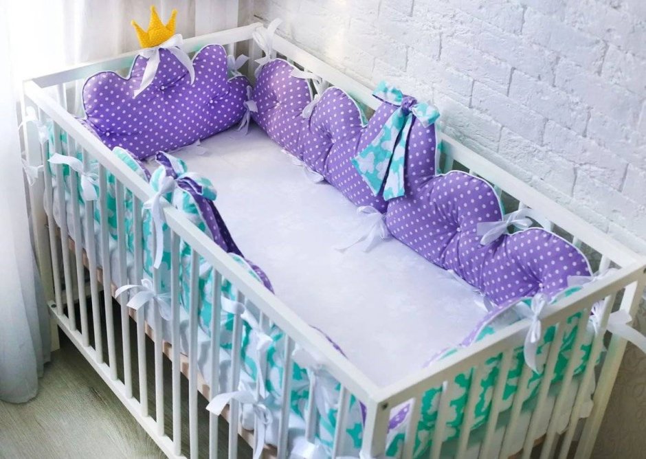 Украшение детской кроватки для новорожденных