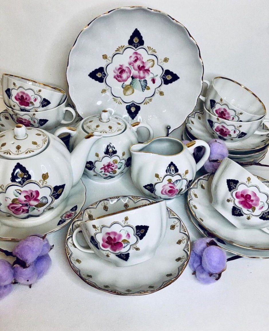 Сервиз жемчужный ЛФЗ