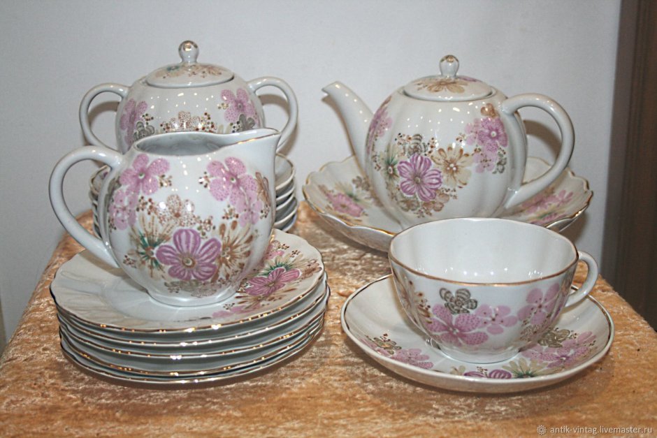 Чайный сервиз бабочки ЛФЗ