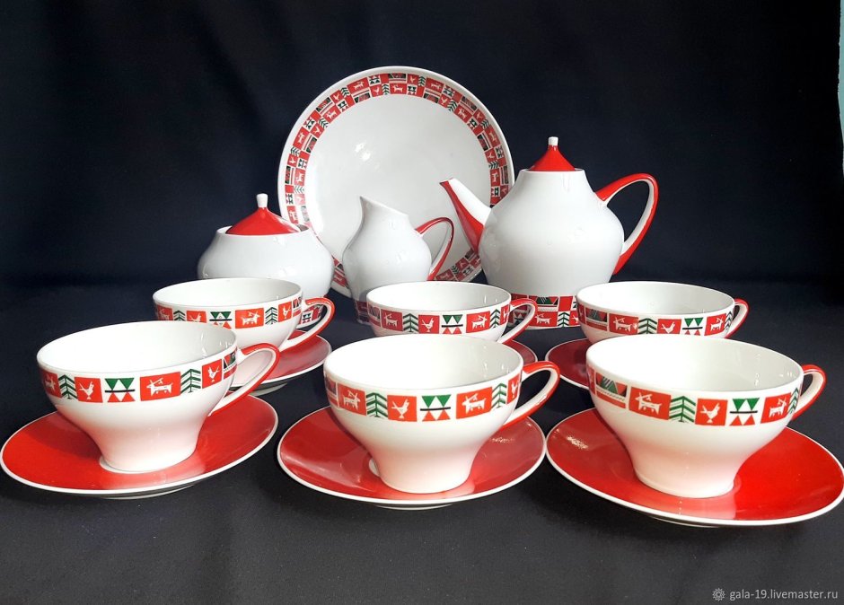 Чайный сервиз ЛФЗ вишня