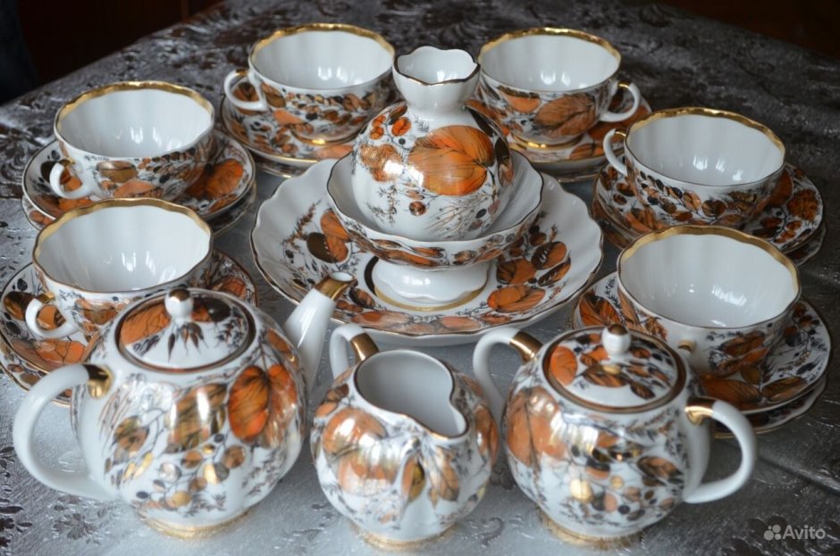 Чайный сервиз ЛФЗ Винтаж