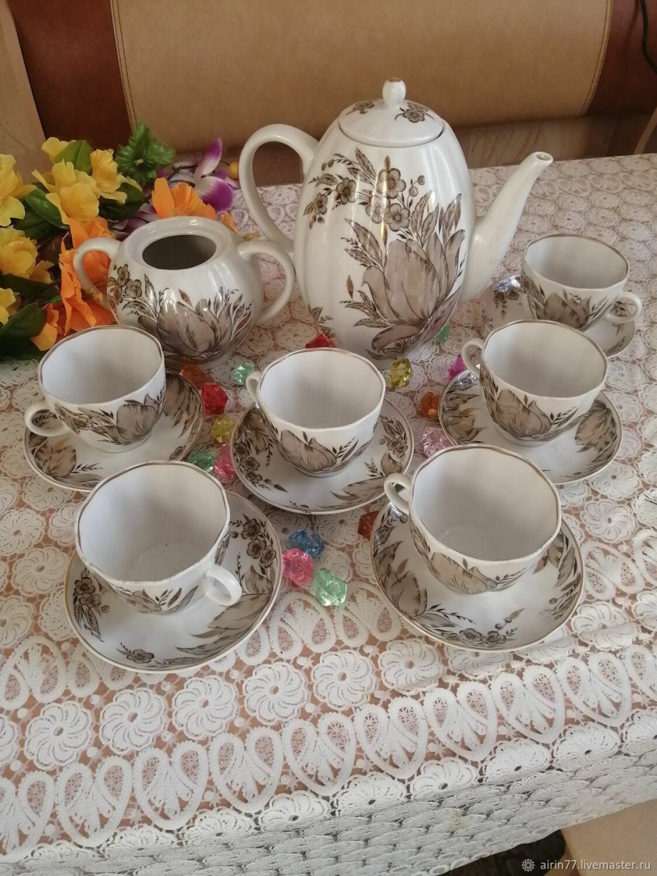 Кобальтовый сервиз Императорский фарфоровый завод