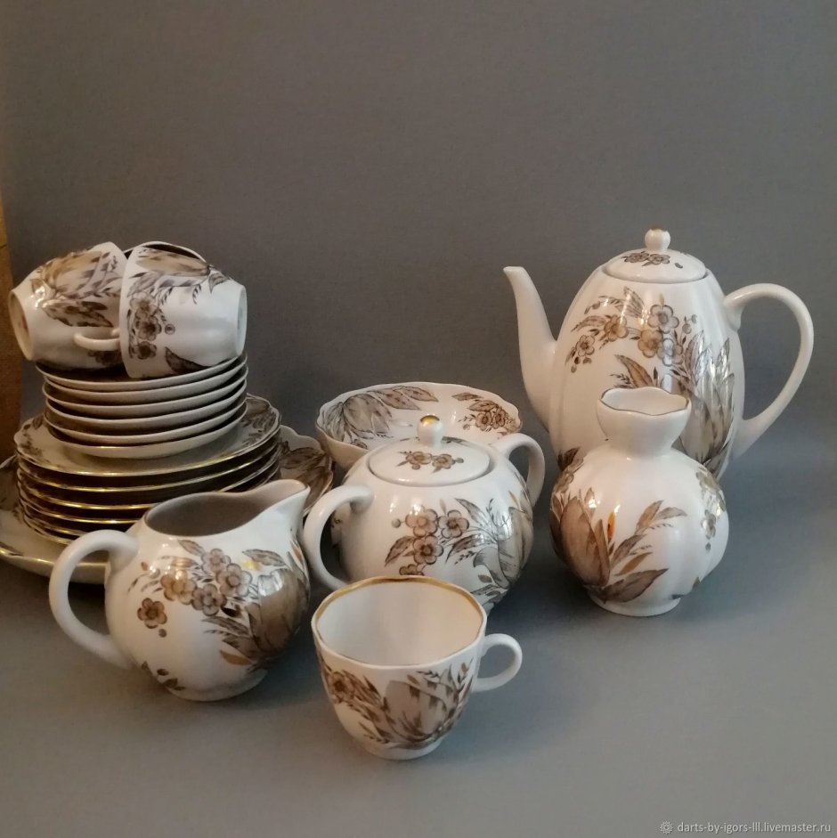 Чайный сервиз ЛФЗ Винтаж
