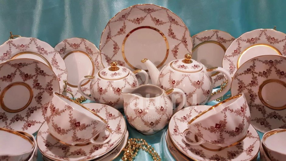 Чайный сервиз фарфоровый ЛФЗ Винтаж