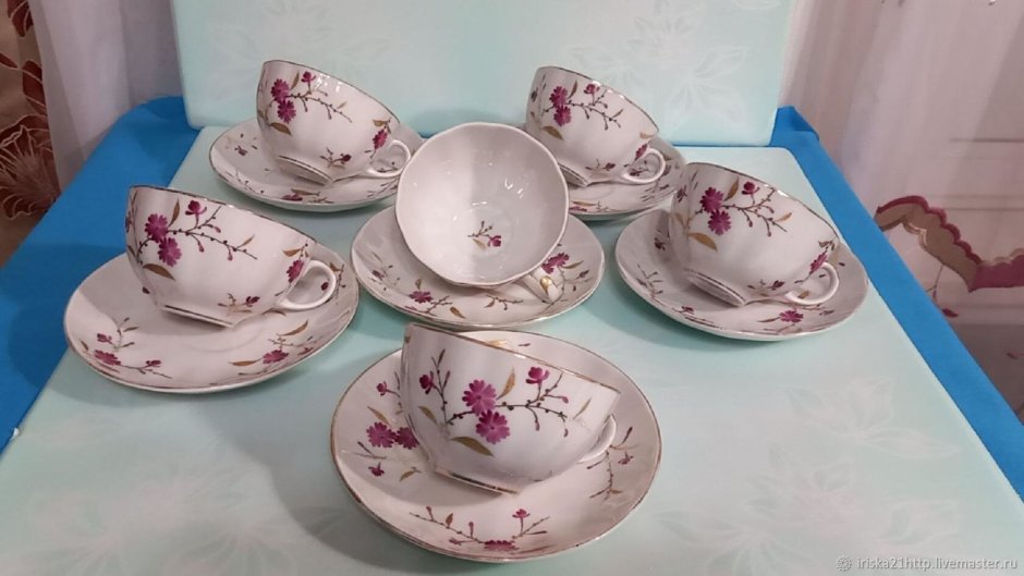 Сервиз ЛФЗ 50-60х красный Мак