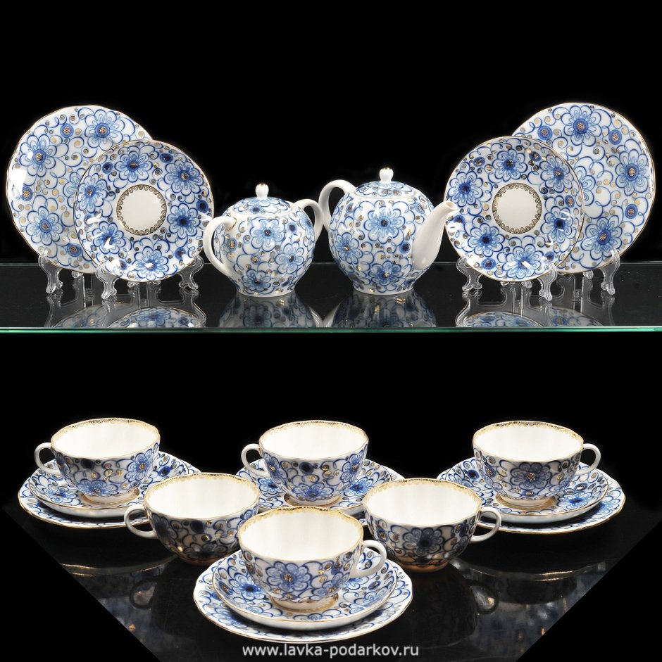 Полонский фарфоровый завод чайный сервиз