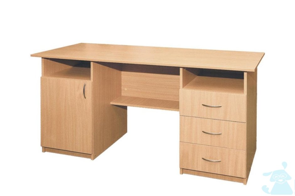 Стол письменный 1-но тумбовый с 3-ящ Актив-м