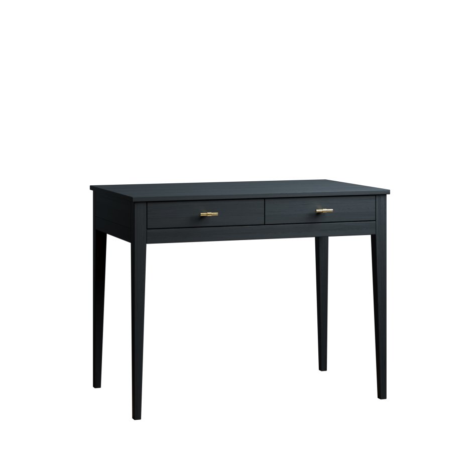 Письменный стол Ustas 2 100х60 с двумя ящиками черного цвета