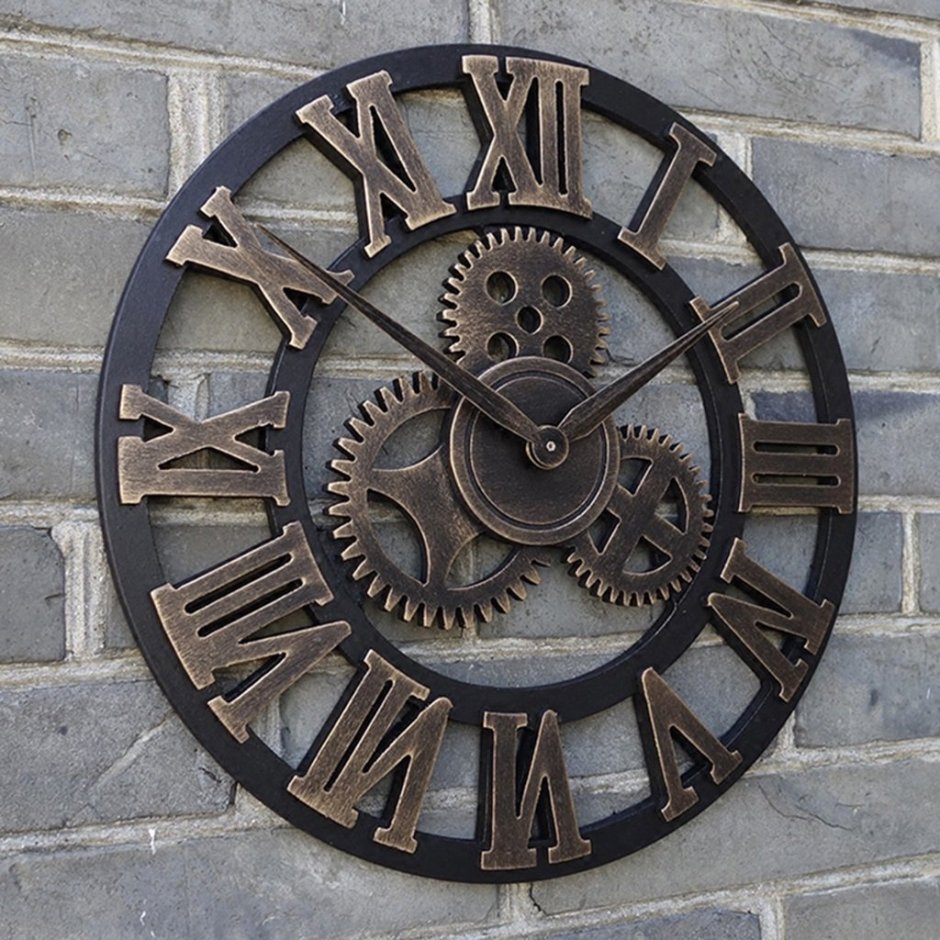 Кованые большие часы