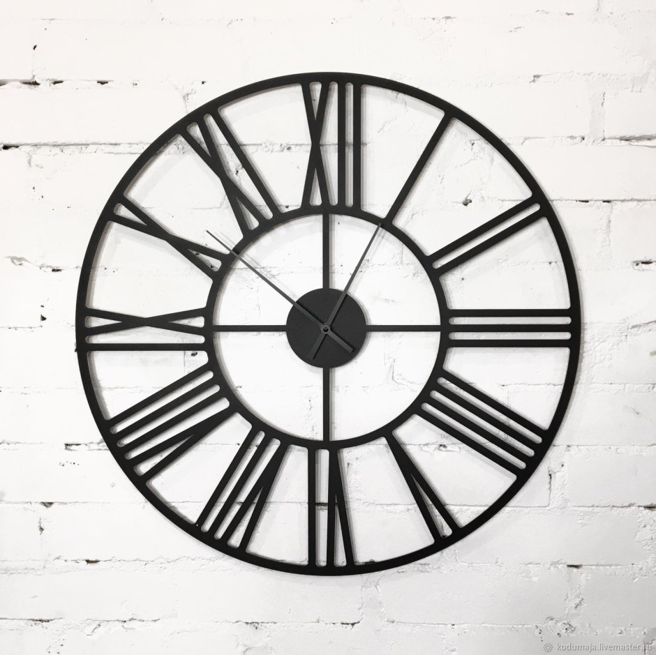Часы настенные лофт 80см