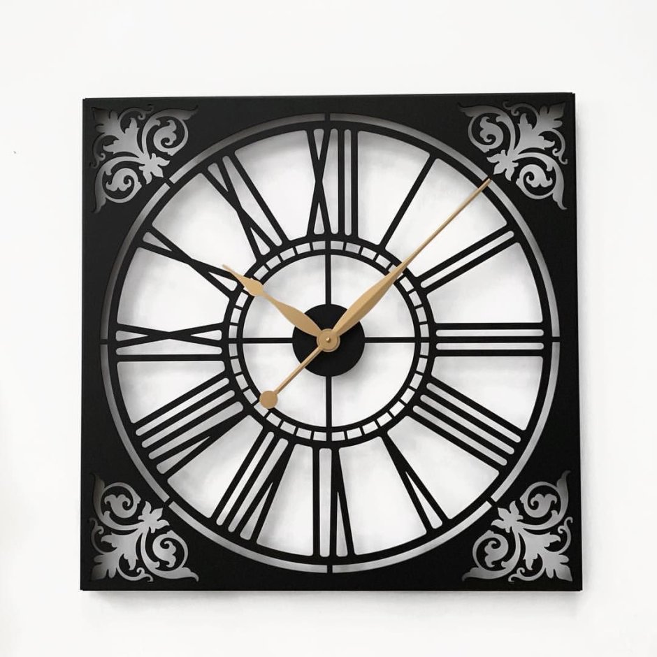 Настенные часы из металла