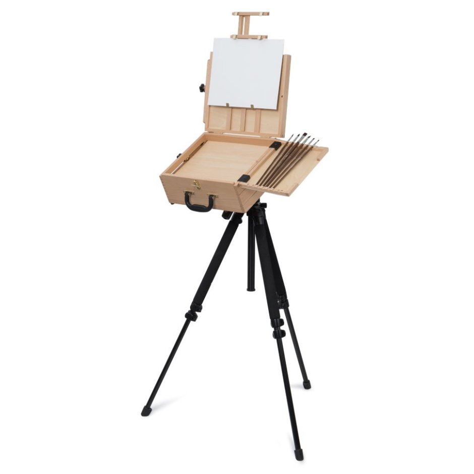 Этюдный ящик на алюм. Треноге Fe-l3, бук