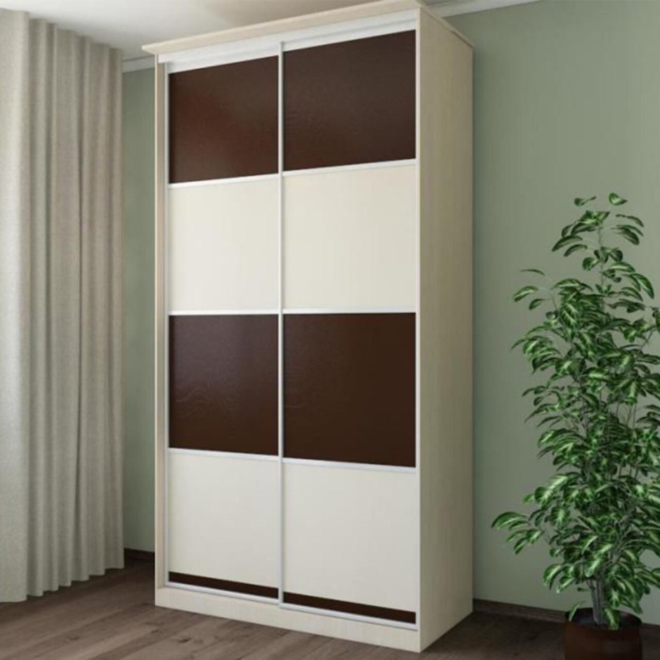 Шкаф купе коричневый