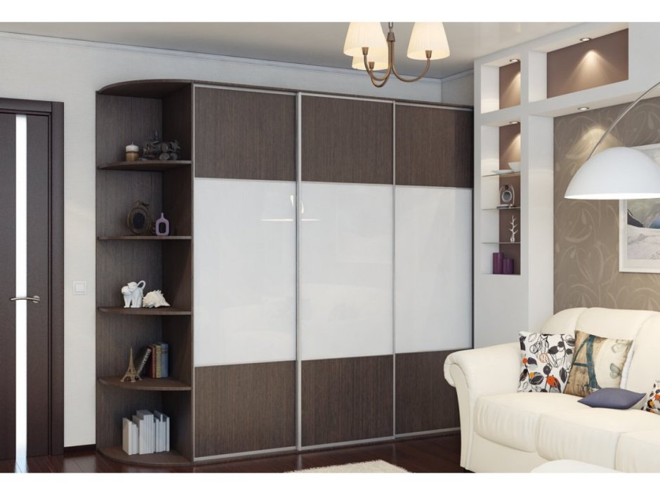 Шкафы купе комбинированные фасады