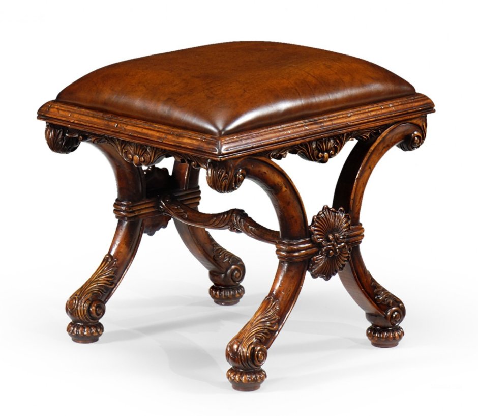 Пуфик из натурального дерева