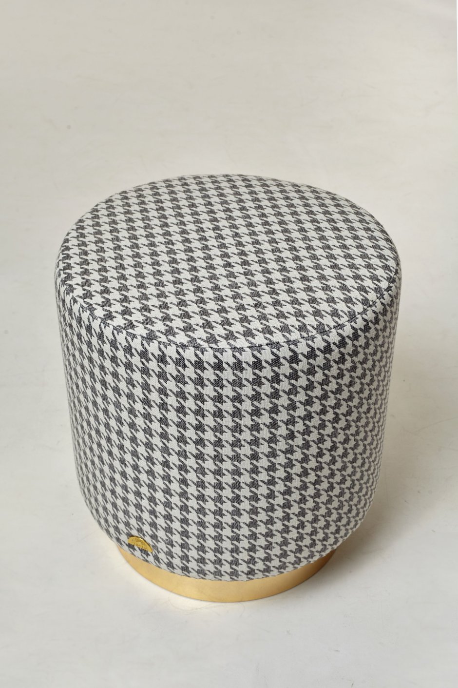 Пуф с кожаным ремешком Herringbone Hubsch