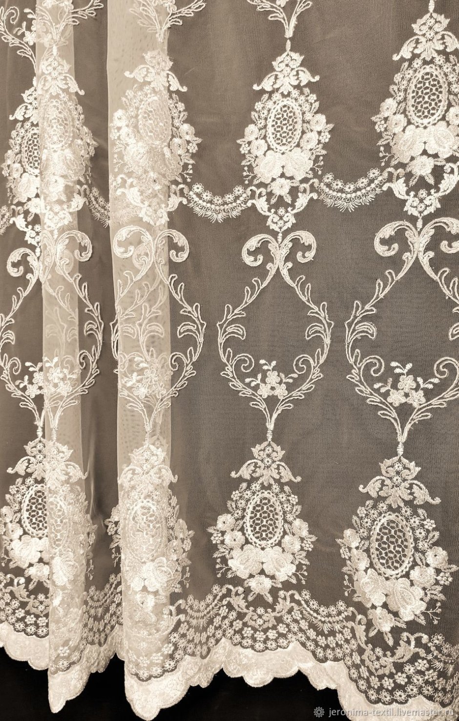 Тюль занавеска Mesh embroiddery Curtain 140*260 модель gzg134-3 Royal Union