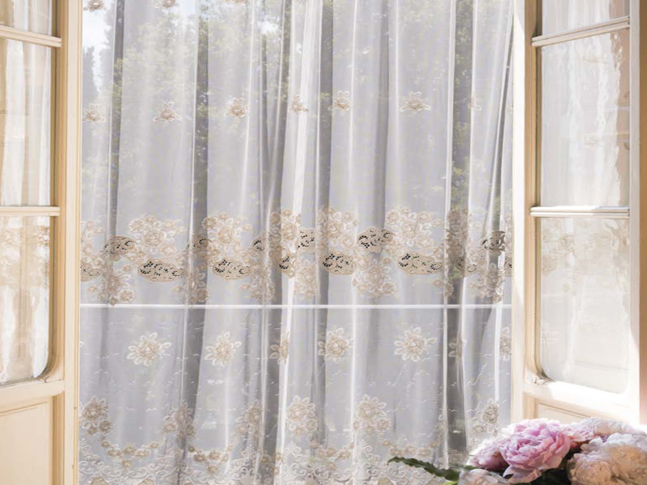 Тюль занавеска Mesh embroiddery Curtain 140*260 модель gzg134-3 Royal Union