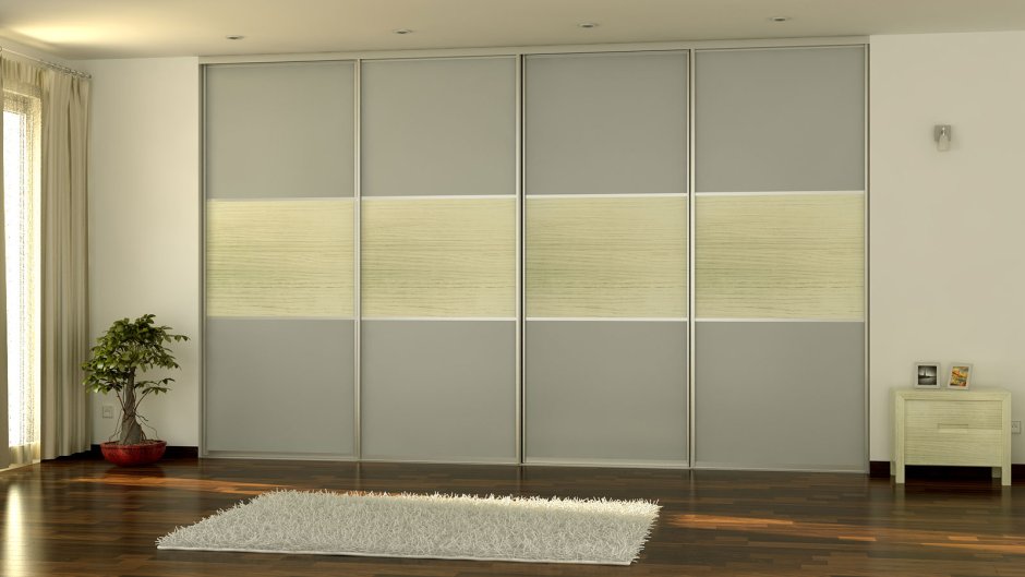 Шкаф купе со скрытой направляющей