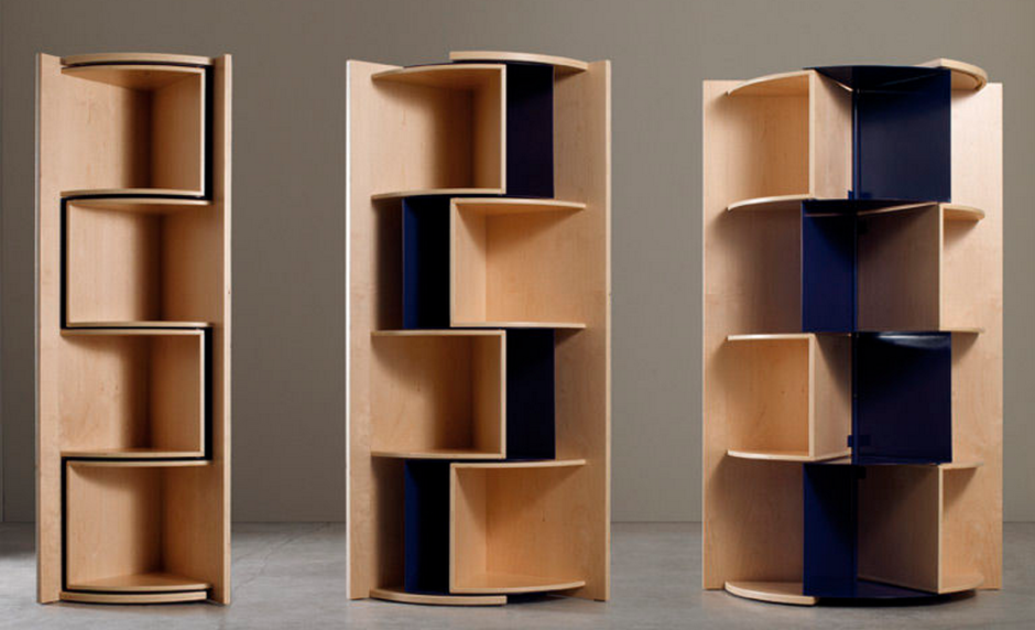 Угловой стеллаж дизайнерский