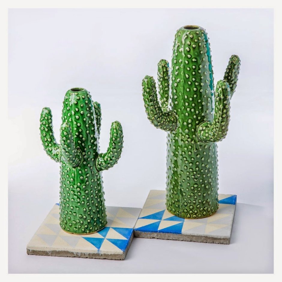 Икеа кактусы 3 штуки керамика