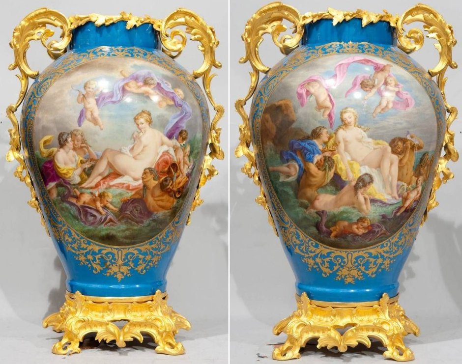 Фарфоровые вазы Барокко Марии Антуанетты