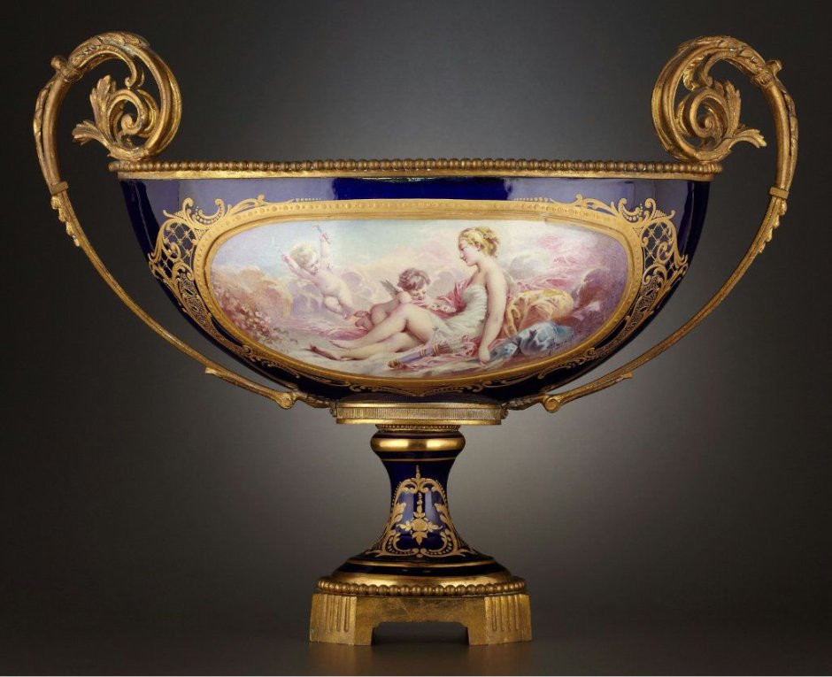 Севрский фарфор Королевский синий