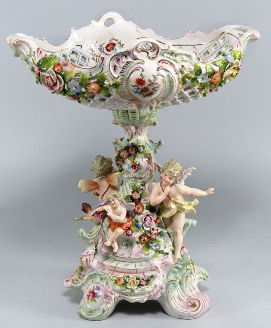 Фруктовницы Мейсенский фарфор 19 века