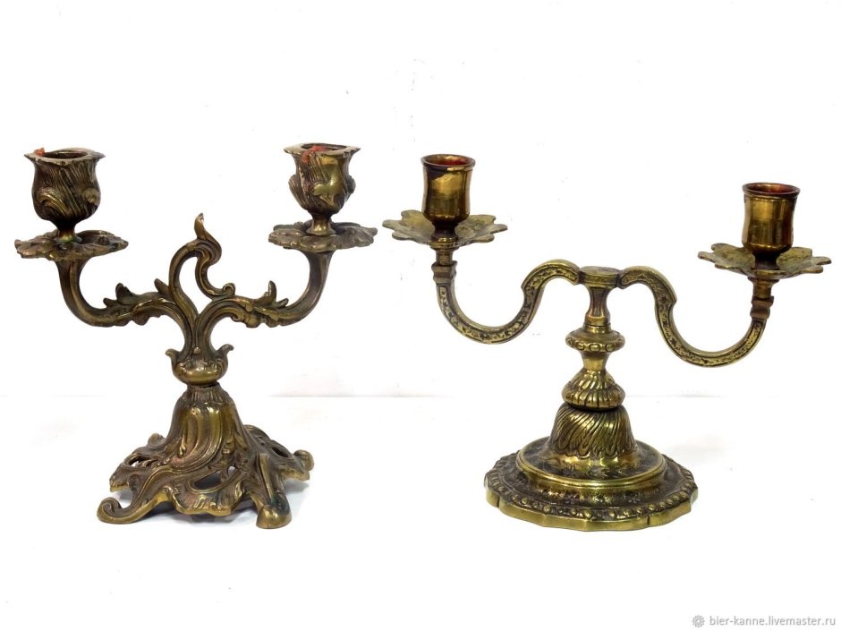 Подсвечник латунь