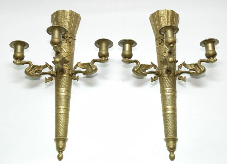 Канделябр подсвечник с ангелами антиквариат