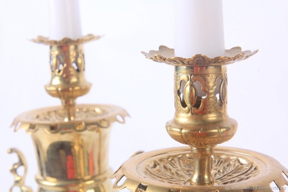 Подсвечник 'антик' 12х12х40см