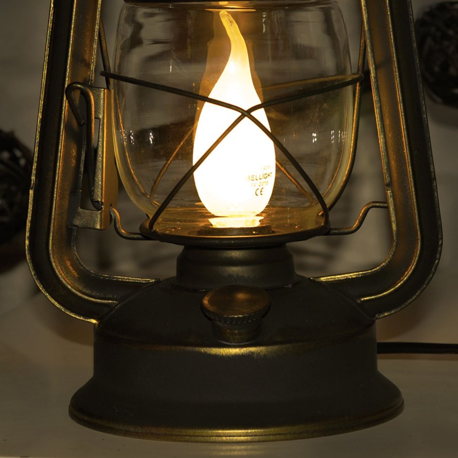 Лампа керосинка настольная электрическая керосинка
