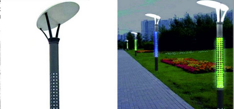 Современное уличное освещение