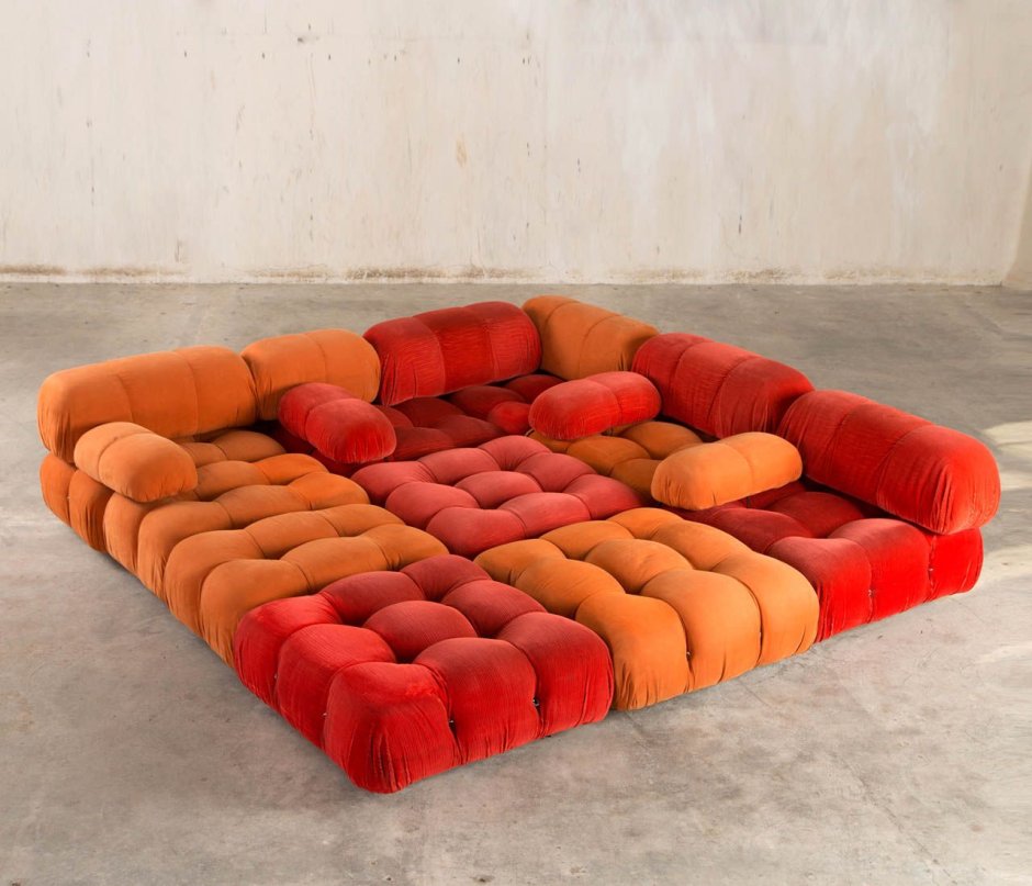 Диван из пуфиков модульный