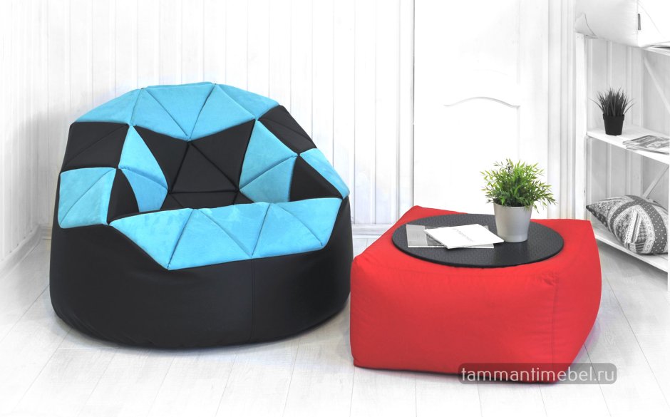 Кресло бескаркасное гелакси минт