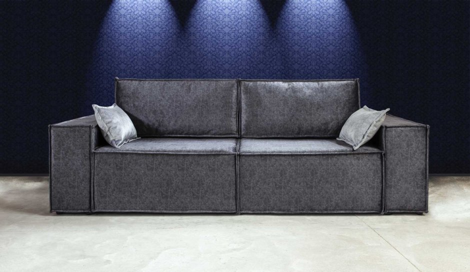 Итальянский кожаный рыжий диван